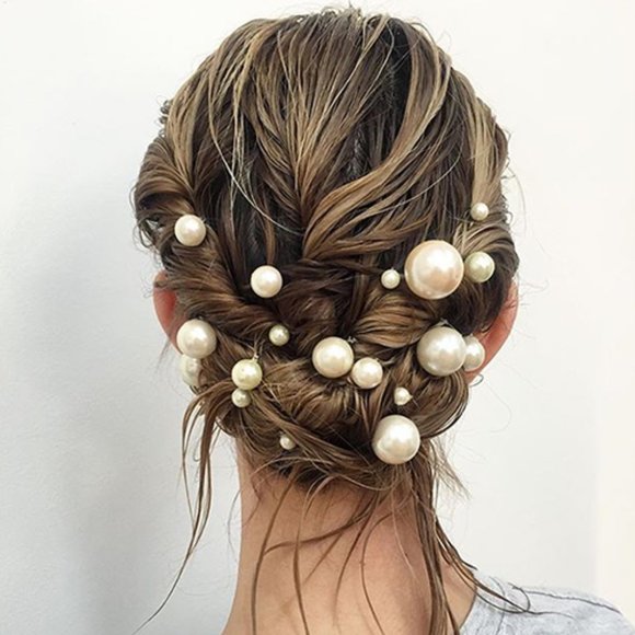 Accessories - FAUX PEARL HAIR PINS BRIDAL WEDDING SET OF 40